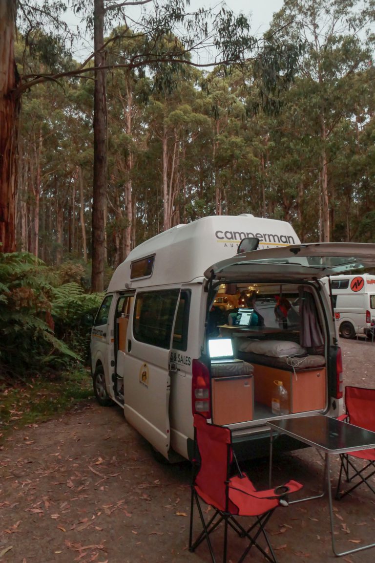 Big Hill Campground während Australienreise im Camper