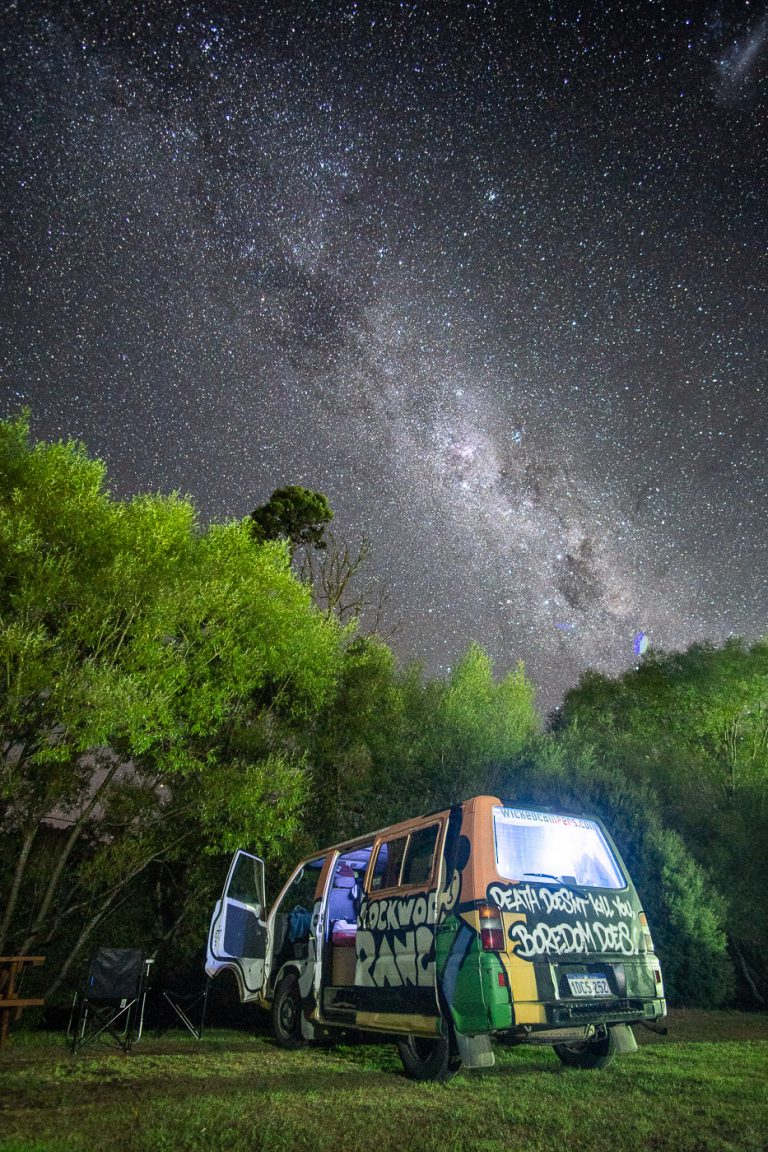 Sternenhimmel bei der Australienreise im Camper